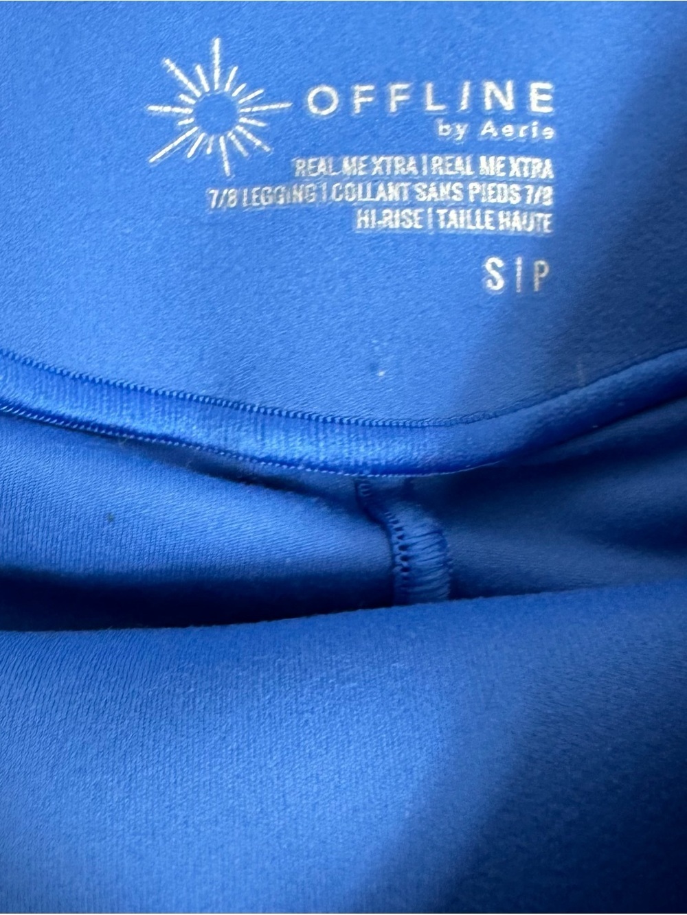 OFFLINE By Aerie Real Me XTRA High Waisted Leggings Size Small Blue Athletic - Picture 4 of 10